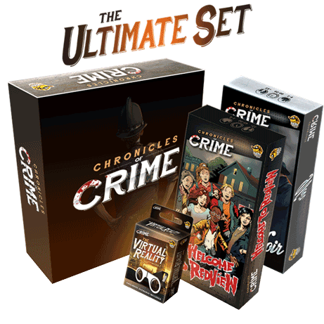 Chronicles of Crime with VR Glasses and Both Expansions!