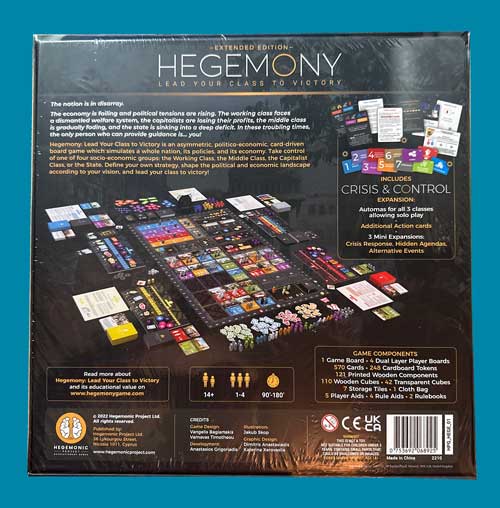 Hegemony back of box